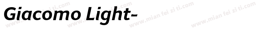 Giacomo Light字体转换